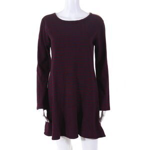 Kinly Womens Directional Stripe Dress Red Blue Size Medium 11328811
